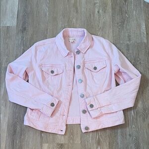 Light Pink Jean Jacket - Junior Size Medium